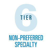 Pharmacy Tier 6 Non-Preferred Specialty