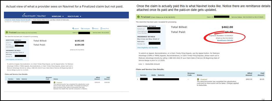 NaviNet-Paid on date